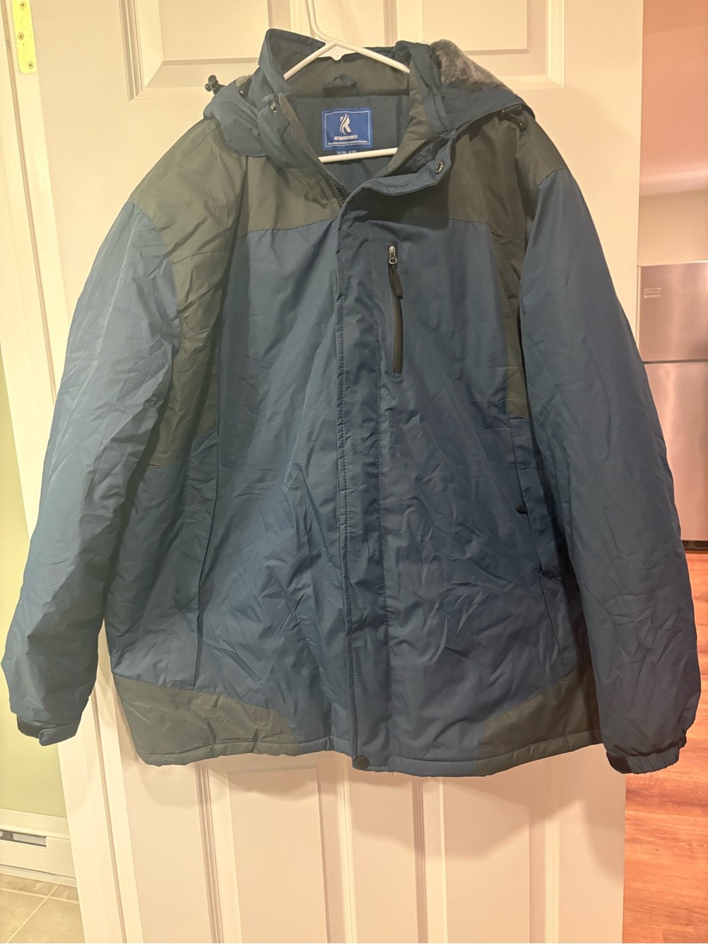 Outdoor sports Signature Men's Blue Insulated Hooded Winter Jacket